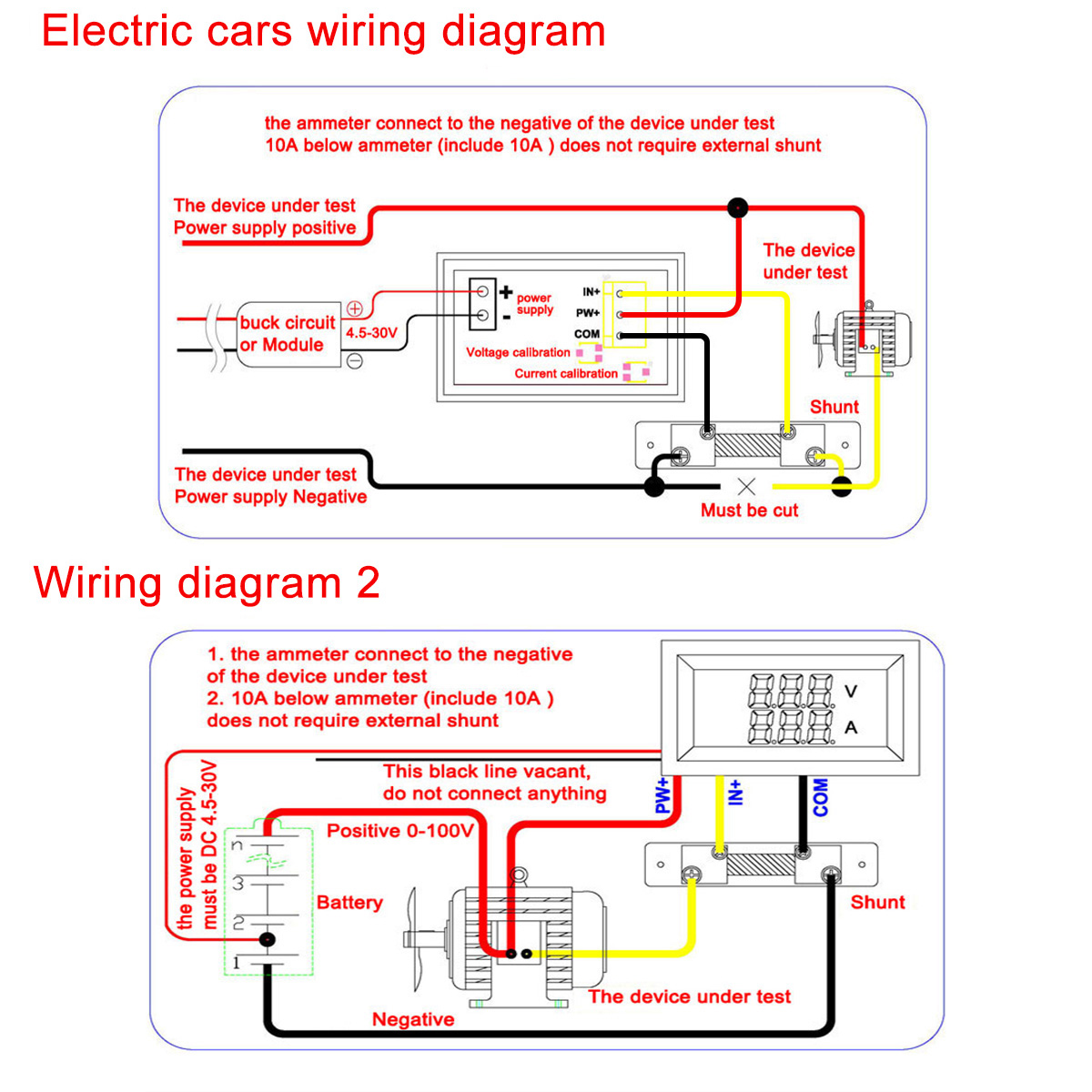 wiring diagram for 100015 Amp/V meter – Drok.Blog