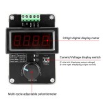 Wireless Multi Meter 0-100V 100A DC Coulometer Voltmeter, Battery Monitor with Digital LCD Screen, Volt Amp Temp Power Capacity Electric Work Monitor 