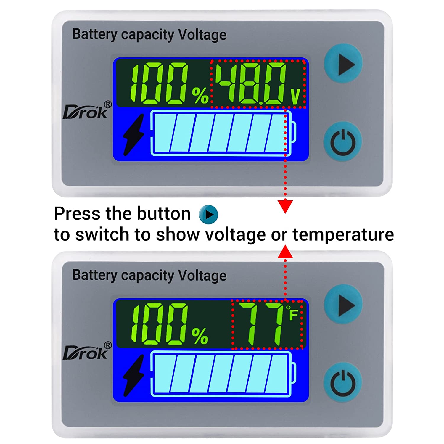 Battery capacity voltage