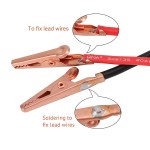 20 PCS Jumper Wires Alligator Clips Heavy Duty Silicone Test Leads Set 19.6in 50cm 5A Dual Ended Crocodile Clamps Pure Copper Electrical Testing Flexible Cable Connector for Circuit Experiment
