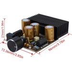 Class AB Amplifier 2.1 Channel 80W+80W Stereo Pure Bass 120W 9-18V 4Ω Audio Amplifier Board