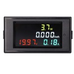 DC Battery Monitor, DROK 14-600V 0-100A LCD Digital Multimeter, Display DC Voltage Current Power Energy Meter 24V 36V 48V 60V 72V RV Ammeter Voltmeter, Amp Watt Volt Detector Panel with 100A Shunt