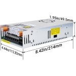 60V switch Power Supply, AC 110V 220V to DC 0-60V 0-8A 480W Buck Converter, Amp Voltage Adjustable  12V 24V 48V 60Volt Switching Voltage LED Transformer 