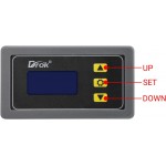 DROK Battery Charge Discharge Protecter, DC 6-60V Battery Low Voltage Disconnect Relay Overcharge Discharge Control Module Voltage Percentage Timing Digital Display for Any Types of Batteries
