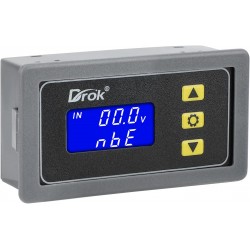 DROK Battery Charge Discharge Protecter, DC 6-60V Battery Low Voltage Disconnect Relay Overcharge Discharge Control Module Voltage Percentage Timing Digital Display for Any Types of Batteries
