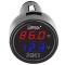 DROK Digital Voltage Temperature Monitor, Car Charger USB Charge for Car Battery Voltmeter Thermometer 12V 24V Temp Volt Tester Multimeter
