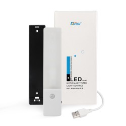 PIR Motion Sensor Led Light Warm White Led Light Portable Led Light USB Rechargeable for Wardrobe/Cupboard/Cabinet/shoe box etc