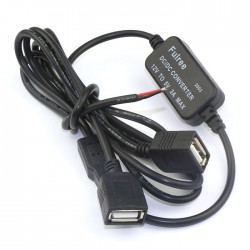 15W Adapter DC 8~20V to 5V 3A Dual USB Power Supply/Voltage Regulator/Power Converter/Charger/Car Charger/USB Charger