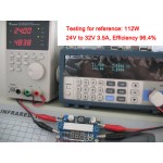 100W Power Supply Module DC 3~35V to 3.5~35V 6A Adjustable Voltage Regulator DC 12V 24V Adapter/Driver Module with Voltmeter