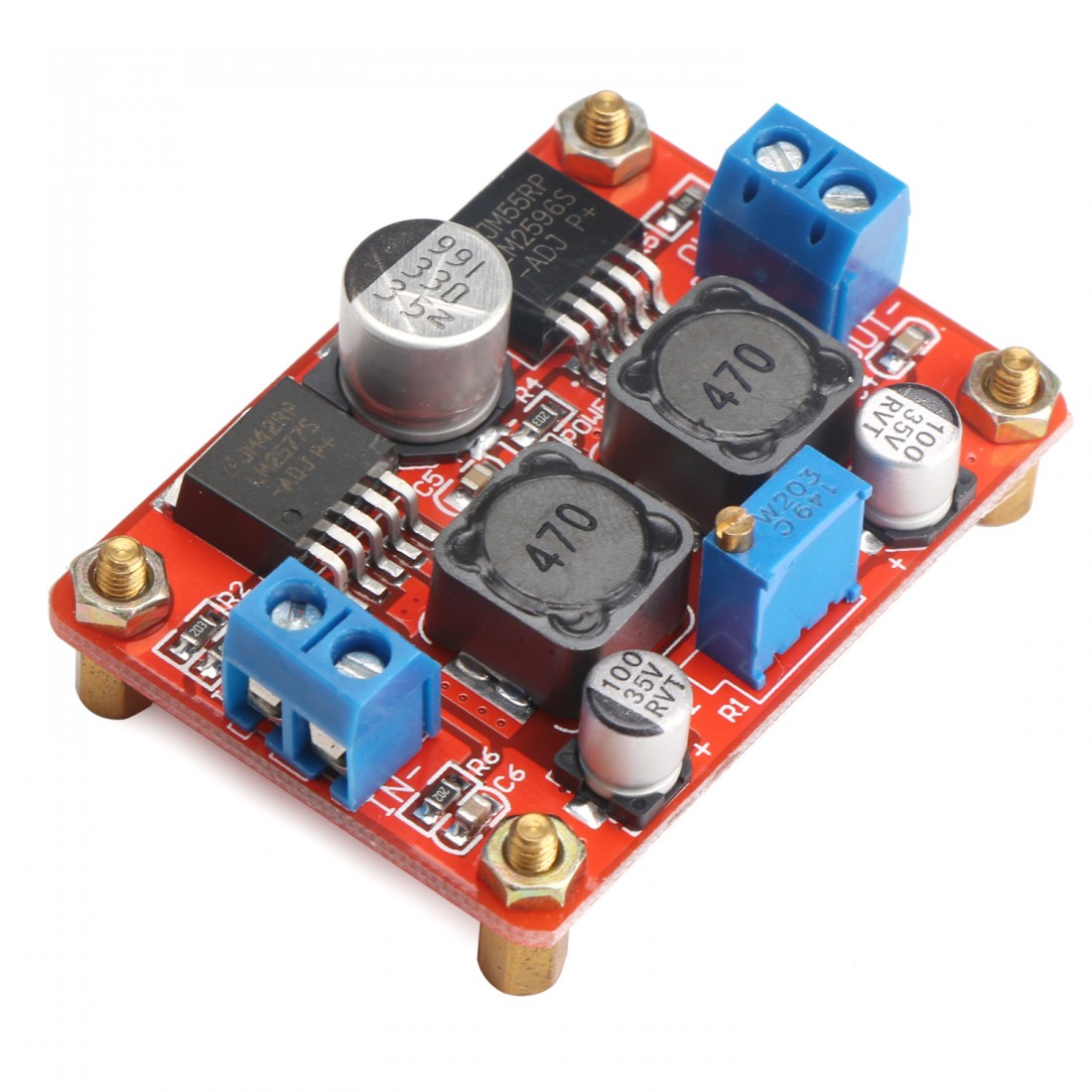 Mini Voltage Regulator DC 3.5V28V to 1.25V26V 1A Adjustable Buck Boost Power Supply/Power