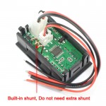 Digital Current Monitor 5 bit Digital DC Ammeter 0-3A AMP Meter Red/Blue/Yellow/Green LED Current Monitor Built-in Shunt