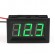 DC Volt Meter 2.5-30V Green LED Motorcycle Car Digital Voltmeter 12/ 24V Two-wire