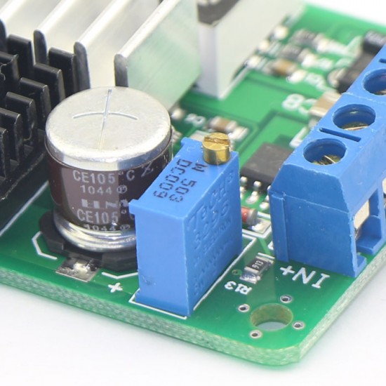 DC Boost Voltage Regulator DC 3.5V-30V to 3.5V-30V 6A 100W Adjustable Converter with Red LED Voltmeter