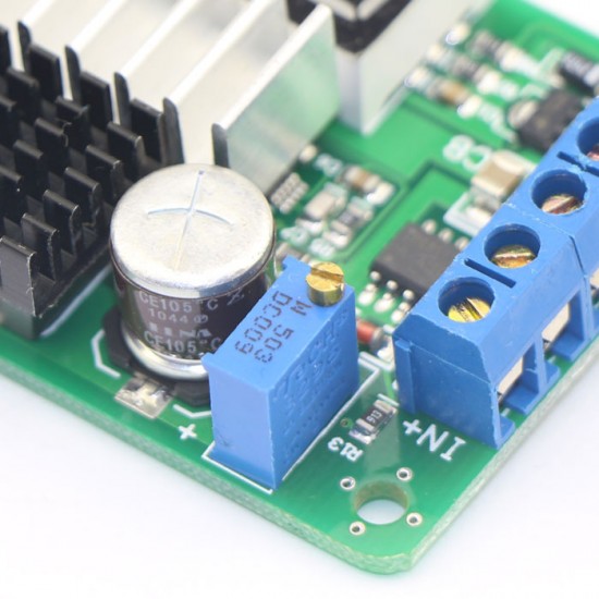 DC Boost Voltage Regulator DC 3.5V-30V to 3.5V-30V 6A 100W LTC1871 Adjustable Converter with Blue LED Voltmeter