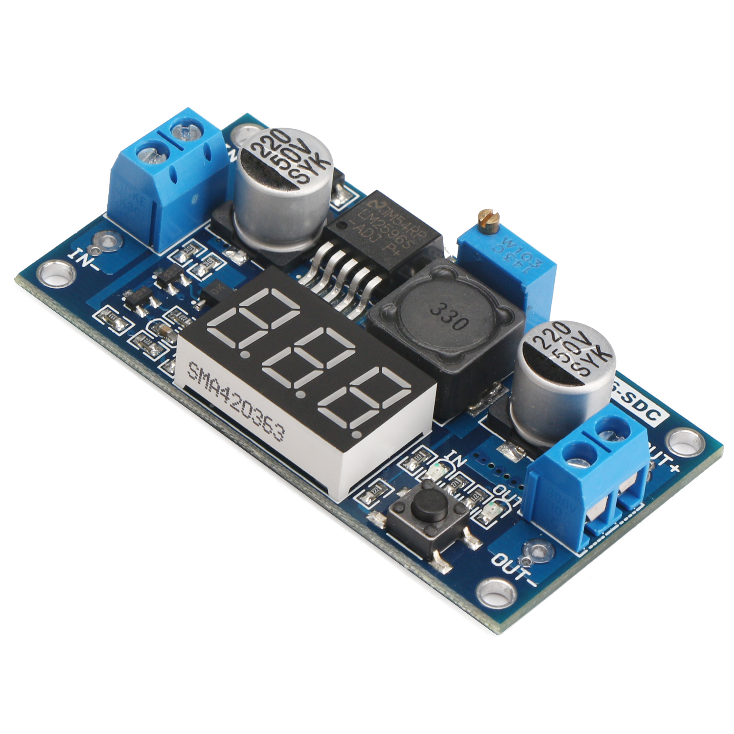 LM2596 DC DC Step Down Buck Converter Voltage Regulator LED Display  Voltmeter