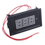 AC 60V to 500V Red/Blue/Green LED Voltmeter AC Digital Voltage Monitor Meter for home factory garden and DIY ect