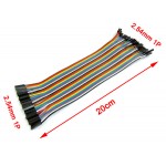 Mini Colorful Cable 2.54mm Pin Header Connector 40 PIN in 1 Row Dupont Wires Cable 4P 20cm
