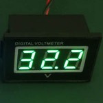Waterproof Digital Volt Gauges DC 15-120V Red/Blue/Green LED Panel Meter Power Monitor for Battery Car Motorcycle and DIY etc