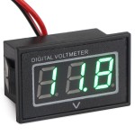 Waterproof Digital Volt Gauges DC 15-120V Red/Blue/Green LED Panel Meter Power Monitor for Battery Car Motorcycle and DIY etc