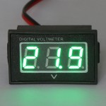 Waterproof Digital Volt Gauges DC 15-120V Red/Blue/Green LED Panel Meter Power Monitor for Battery Car Motorcycle and DIY etc Waterproof Digital Volt Gauges DC 15-120V Red/Blue/Green LED Panel Meter Power Monitor for Battery Car Motorcycle and DIY etc