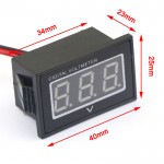 Waterproof Digital Volt Gauges DC 15-120V Red/Blue/Green LED Panel Meter Power Monitor for Battery Car Motorcycle and DIY etc