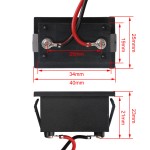 Waterproof Digital Volt Gauges DC 15-120V Red/Blue/Green LED Panel Meter Power Monitor for Battery Car Motorcycle and DIY etc Waterproof Digital Volt Gauges DC 15-120V Red/Blue/Green LED Panel Meter Power Monitor for Battery Car Motorcycle and DIY etc