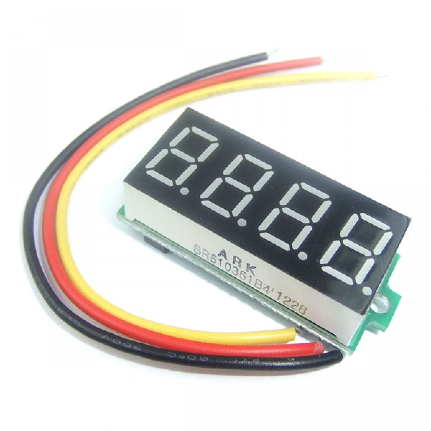 Details about   Digital DC 12V-24V Green/Red/White/Blue LED Panel Voltage Volt Meter Voltmeter 