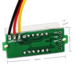 Digital Tester DC 0~33.00V Voltmeter Red/Blue/Green Led display Voltage Meter/Digital Meter DC 12V 24V Volt Meter/Panel Meter/Monitor