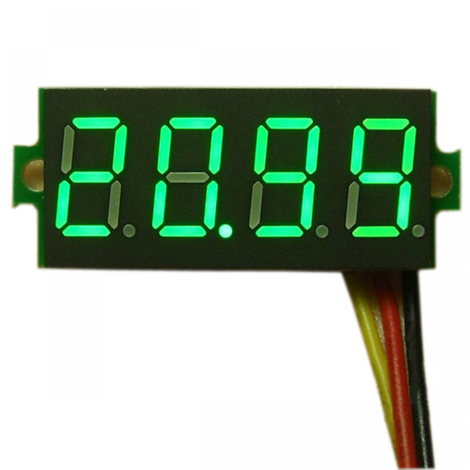 LED Digital Display Volt Voltage Voltmeter Panel Accurate Meter Green+Blue+Red 