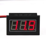 0.56" Waterproof Led Voltmeter Shockproof 2.5-40V Voltage Panel Meter