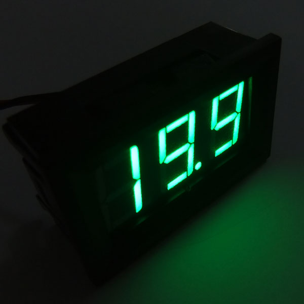 Mini DC DC 12V/24V Current Monitor Meter DC 0-20A RED/Blue/Green LED Digital Ammeter
