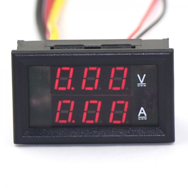 Digital Voltmeter Ammeter DC 0 ~100V/10A Voltage Current Meter 2in1 Digital Tester/Panel Meter DC 12V 24V Volt Ampere Meter