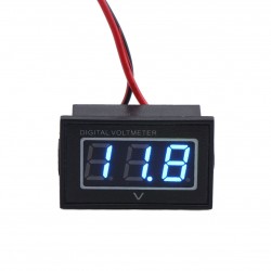 Mini Waterproof Digital Voltage Gauge Car Battery Voltmeter 2.5-30V DC Blue LED