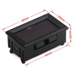 0.36” 5 Digits 0-33.000V Voltmeter Gauge Digital Auto Battery Monitor Blue/Green LED Voltage Meter