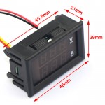 Digital Tester DC 0 ~100V/50A Voltage Current Meter DC 12V 24V Voltmeter Ammeter 2in1 Digital Panel Meter With Resistive Shunt