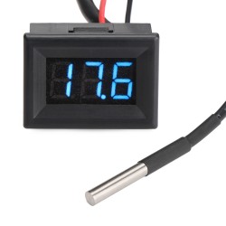 0.56" F/C Blue LED Digital 12V DC Car Meter Thermometer Motor DS18B20 Sensor 