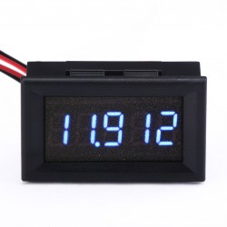 DC Voltmeter DC 0~4.3000V~33.000V Blue Led Digital Tester DC 12V 24V Voltage Meter High-precision Volt Panel Meter
