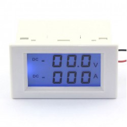 DC 0-199.9V/100A LCD Voltmeter Amperemeter 2in1 Dual display Volt Amp Meter  for inverter/Charger and DIY ect
