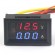 DC Voltage Current Measure Meter DC 300V/2A Red Blue Double Color Display Volt Amp Panel Meter 2in1 Voltmeter/Ammeter