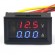2in1 DC 300V/10A Ammeter Voltmeter Amp Volt Meter Voltage Current Gauge Red/Blue