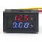 2in1 DC 4.5-30V 5A Digital Ammeter Voltmeter Red/Blue LED Dual Color Display