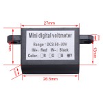 0.28'' Mini Voltage meter 3.5-30v voltmeter 3-digit Red Display