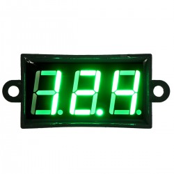 Waterproof DC 3.5-30V Digital Voltmeter 12V Voltage Monitor Green LED 2-wire