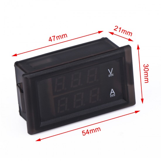 Details about   Digital Voltmeter Ammeter Dual Display Voltage Detector Meter Tester DC 100V 10A