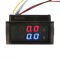 2in1 Digital Ampere Volt meter Multimeter DC 0~600V/50A Voltmeter Ammeter Dual display Voltage Current Meter+Current Transformer