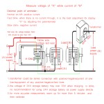 Mini Multimeter DC 0~600V/100A Digital Voltmeter Ammeter 2in1 Dual display Voltage Current Meter + Current Transformer