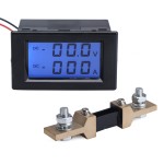 Digital Meter DC 0~200V/200A Volt Meter Ampere Meter 2in1 Voltmeter Ammeter for Motor /Motorcycle/Car/Battery etc + Shunt Resistor