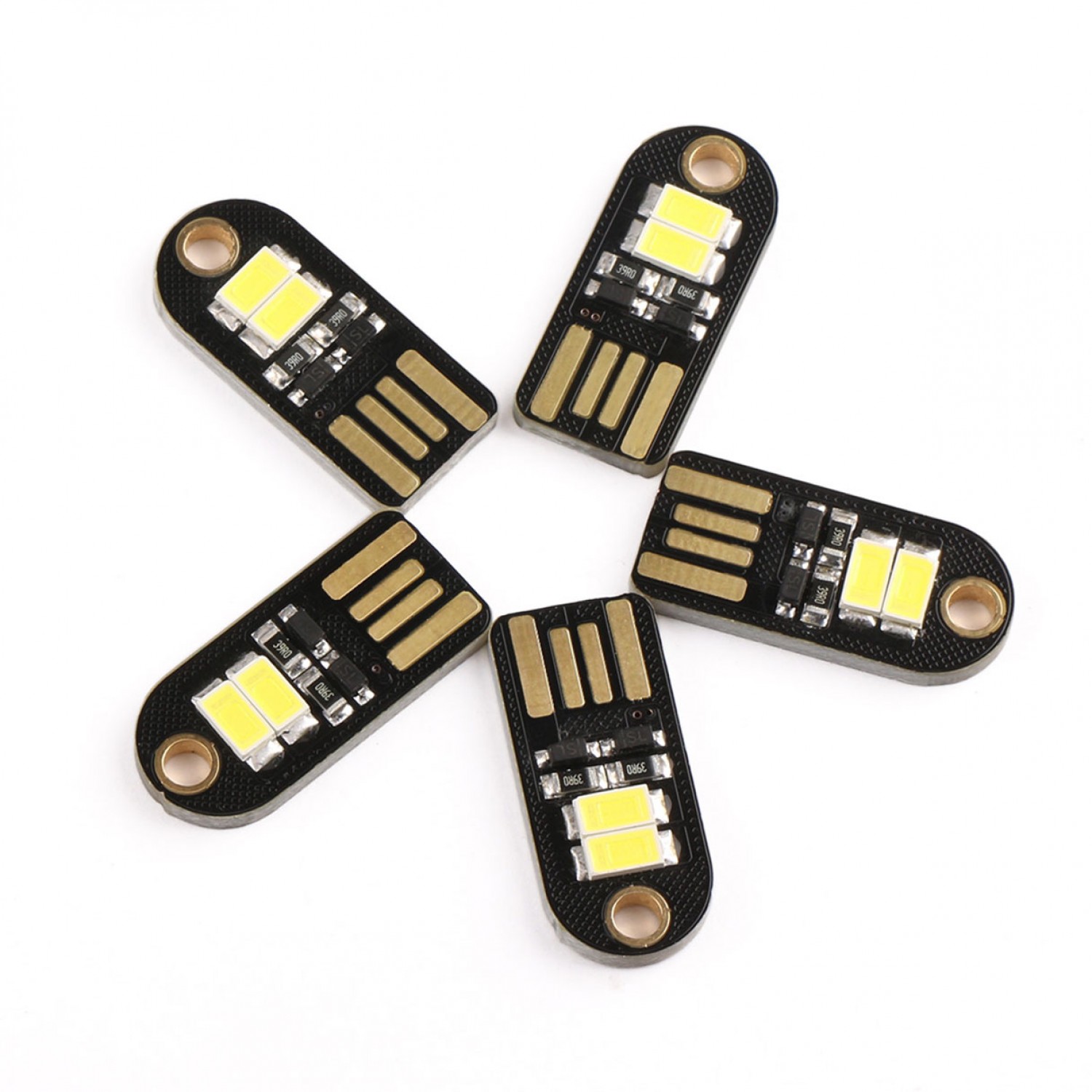 5 PCS/LOT Micro Keychain Nightlight Energy-Saving Lamp USB White Led Night  Light for Laptop/