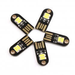 5 PCS/LOT Micro Keychain Nightlight Energy-Saving Lamp USB White Led Night Light for Laptop/PC/Home Decoration Camping Light etc