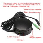 PC Speakers/Headphones Audio Switch Converter Volume Controller for Switching Back and Forth between PC Audio and Headphones
